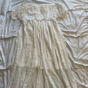 Amazon white lace maxi dress